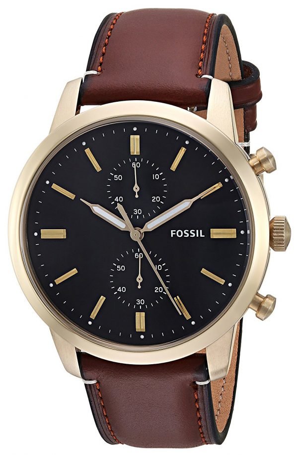 Fossil Townsman Fs5338 Kello Musta / Nahka