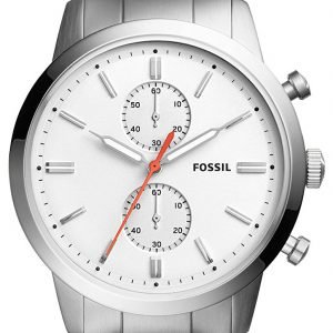 Fossil Townsman Fs5346 Kello Valkoinen / Teräs