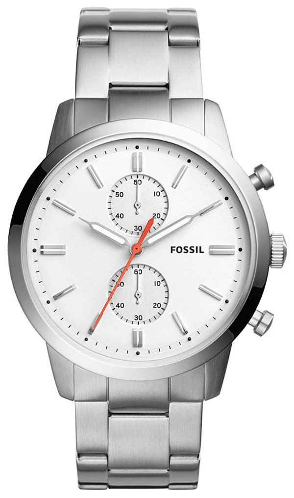 Fossil Townsman Fs5346 Kello Valkoinen / Teräs