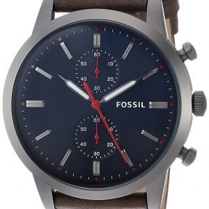 Fossil Townsman Fs5378 Kello Sininen / Nahka