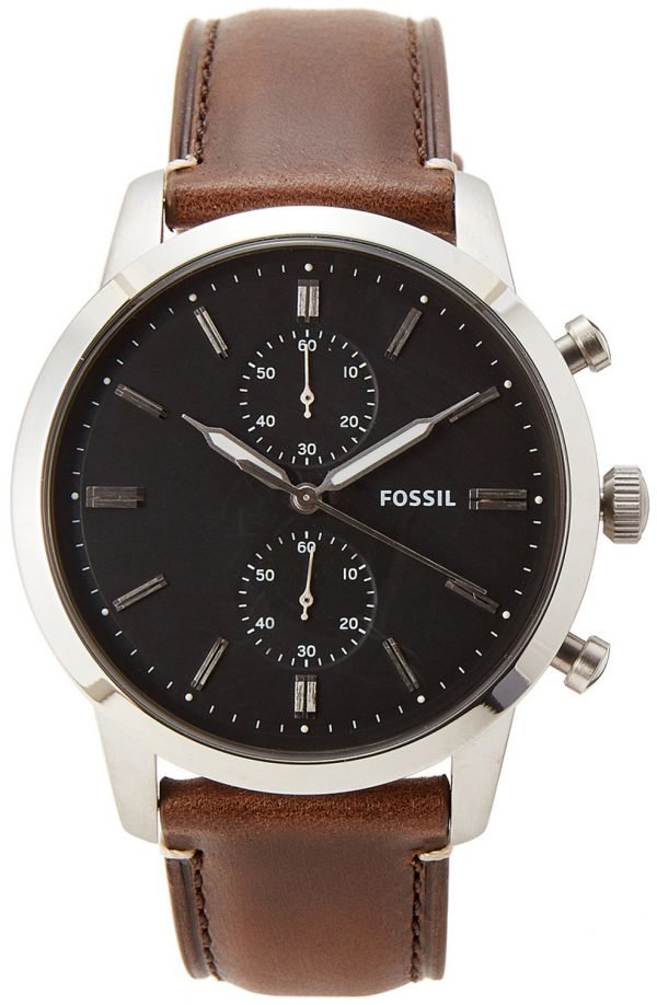 Fossil Townsman Fs5394 Kello Musta / Nahka