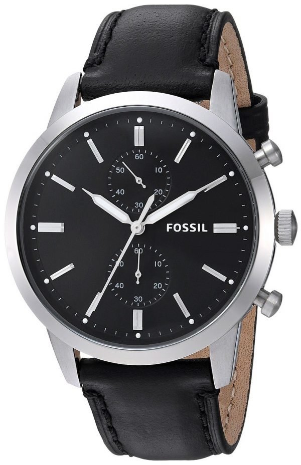 Fossil Townsman Fs5396 Kello Musta / Nahka