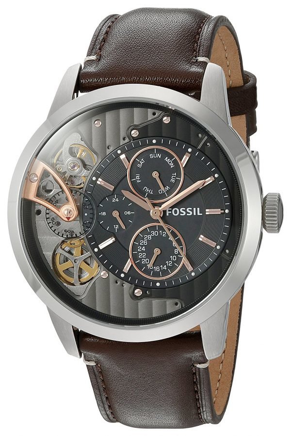 Fossil Townsman Me1163 Kello Musta / Nahka