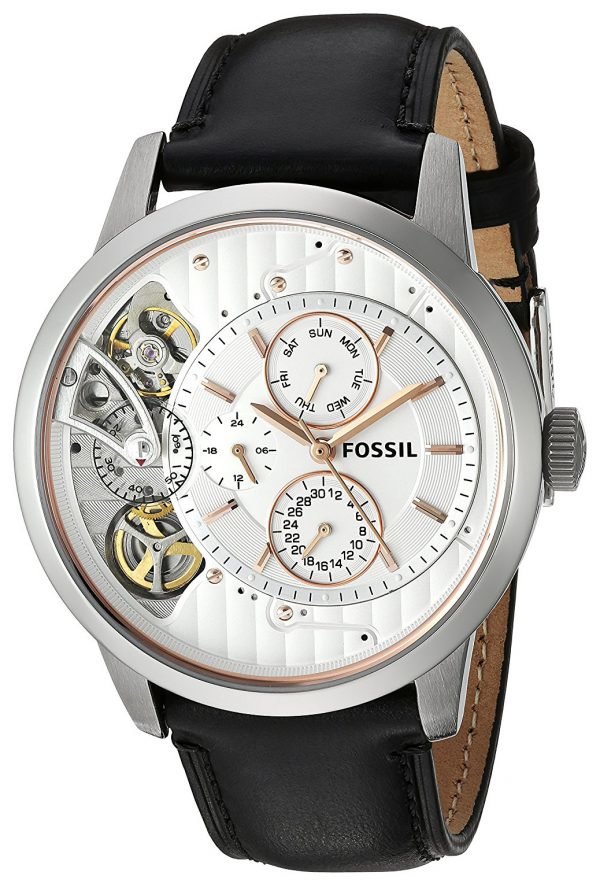 Fossil Townsman Me1164 Kello Valkoinen / Nahka