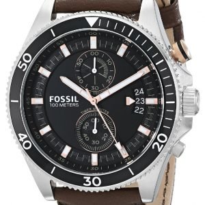 Fossil Wakefield Ch2944 Kello Musta / Nahka