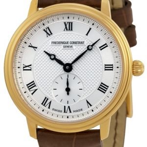 Frederique Constant Classics Fc-235m1s5 Kello Hopea / Nahka