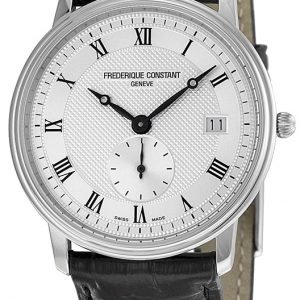 Frederique Constant Classics Fc-245m4s6 Kello Hopea / Nahka