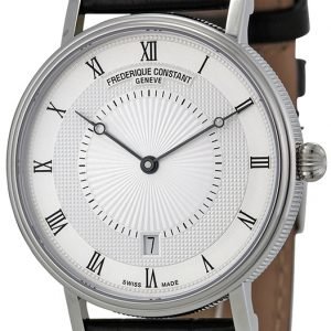 Frederique Constant Classics Fc-306mc4s36 Kello Hopea / Nahka