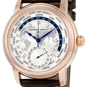 Frederique Constant Manufacture Fc-718wm4h4 Kello Hopea / Nahka