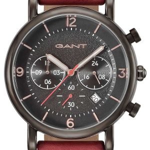 Gant Gt007002 Kello Musta / Nahka