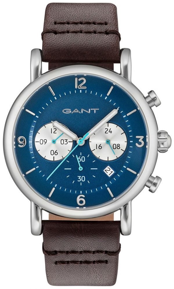 Gant Gt007009 Kello Sininen / Nahka