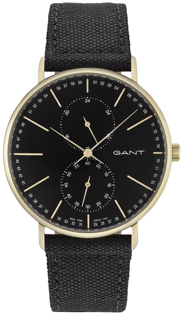 Gant Gt036006 Kello Musta / Nahka