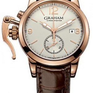 Graham Chronofighter 1965 2cxap.S03a Kello Hopea / Nahka