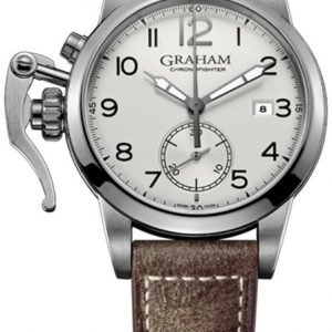 Graham Chronofighter 2cxas.S01a Kello Hopea / Nahka