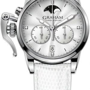 Graham Chronofighter 2cxbs.S06a Kello Valkoinen / Nahka