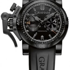 Graham Chronofighter Oversize 2oveb.B40a Kello Musta / Kumi