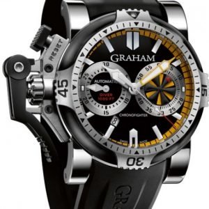 Graham Chronofighter Oversize 2ovev.B15a Kello Musta / Kumi