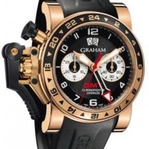 Graham Chronofighter Oversize 2ovgr.B21a Kello Musta / Kumi