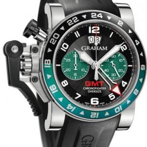 Graham Chronofighter Oversize 2ovgs.B12a Kello Musta / Kumi