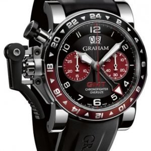 Graham Chronofighter Oversize 2ovgs.B20a Kello Musta / Kumi