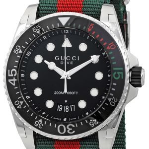 Gucci Dive Ya136209 Kello Musta / Teräs