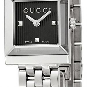 Gucci G- Frame Ya128403 Kello Musta / Teräs