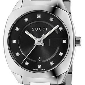 Gucci G- Frame Ya142503 Kello Musta / Teräs