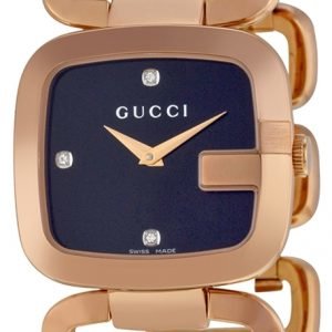 Gucci G Gucci Ya125409 Kello Musta / Punakultasävyinen