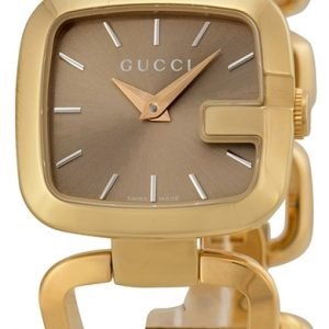 Gucci G Gucci Ya125511 Kello Ruskea / Kullansävytetty Teräs