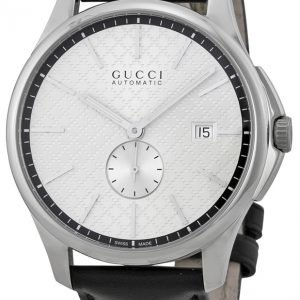 Gucci G-Timeless Ya126313 Kello Hopea / Nahka