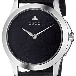 Gucci G-Timeless Ya1264031 Kello Musta / Nahka