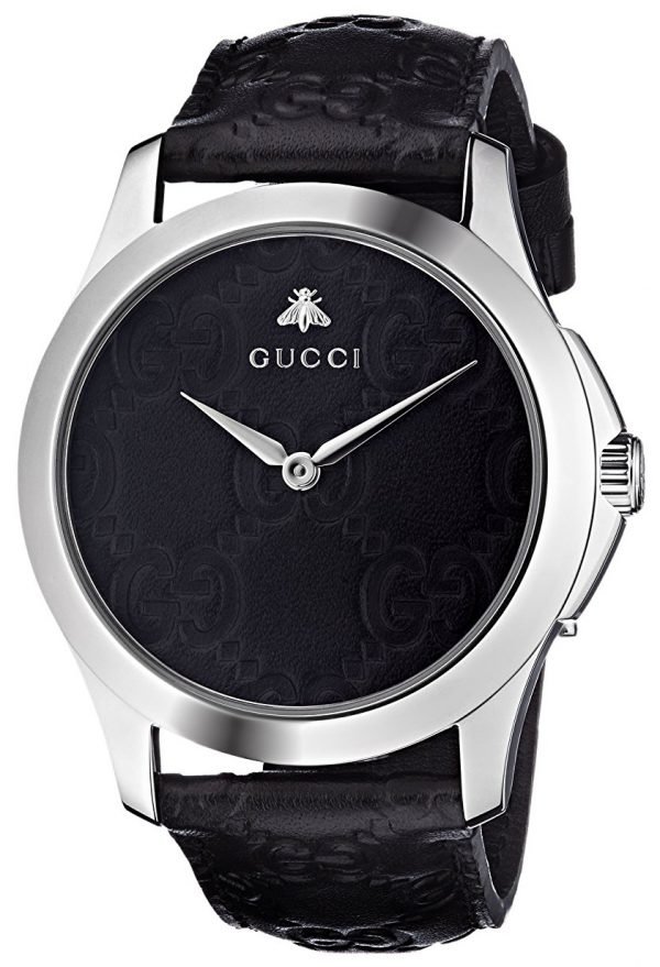 Gucci G-Timeless Ya1264031 Kello Musta / Nahka