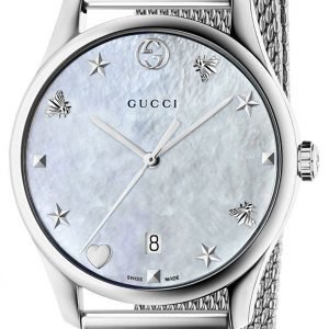 Gucci G-Timeless Ya1264040 Kello Valkoinen / Teräs