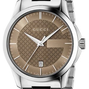 Gucci G-Timeless Ya126445 Kello Ruskea / Teräs