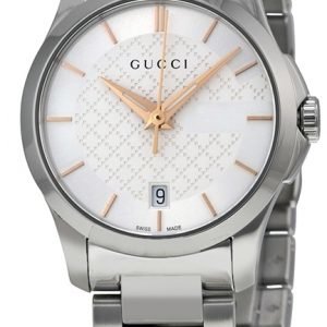 Gucci G-Timeless Ya126523 Kello Hopea / Teräs