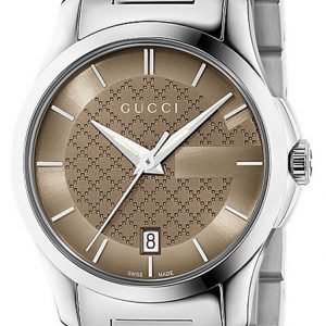 Gucci G-Timeless Ya126526 Kello Ruskea / Teräs