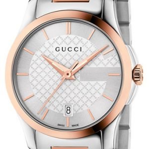 Gucci G-Timeless Ya126564 Kello Hopea / Punakultasävyinen