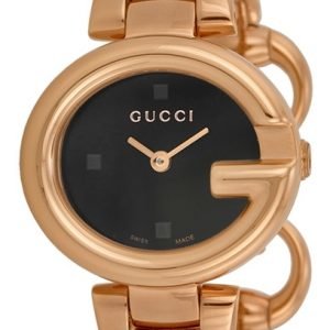 Gucci Guccissima Ya134509 Kello Musta / Punakultasävyinen