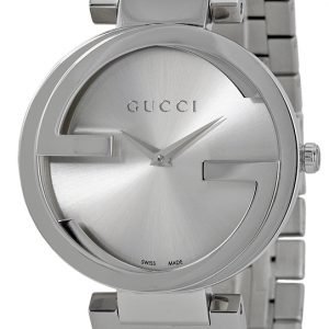 Gucci Interlocking Ya133308 Kello Hopea / Teräs