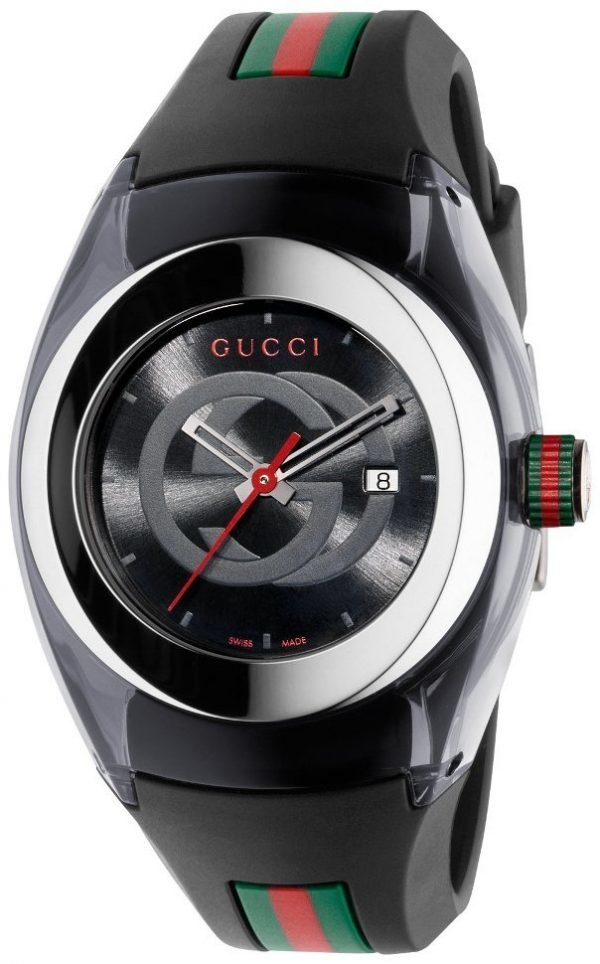 Gucci Ya137301 Kello Musta / Kumi