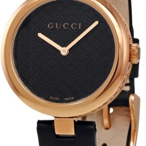 Gucci Ya141401 Kello Musta / Nahka