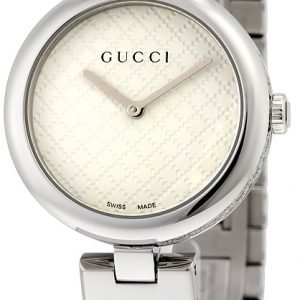 Gucci Ya141402 Kello Valkoinen / Teräs