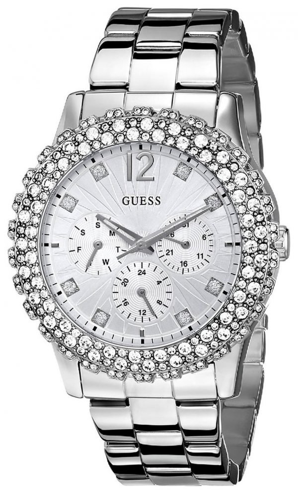 Guess Dazzler W0335l1 Kello Hopea / Teräs