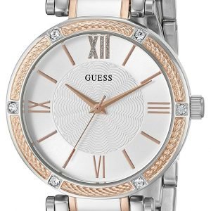 Guess Dress U0636l1 Kello Hopea / Punakultasävyinen