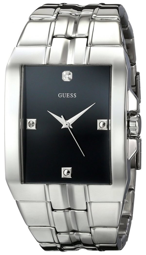 Guess Dress U10014g1 Kello Musta / Teräs