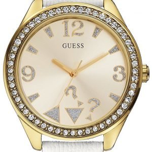 Guess Dress W0402l1 Kello Kerma / Nahka