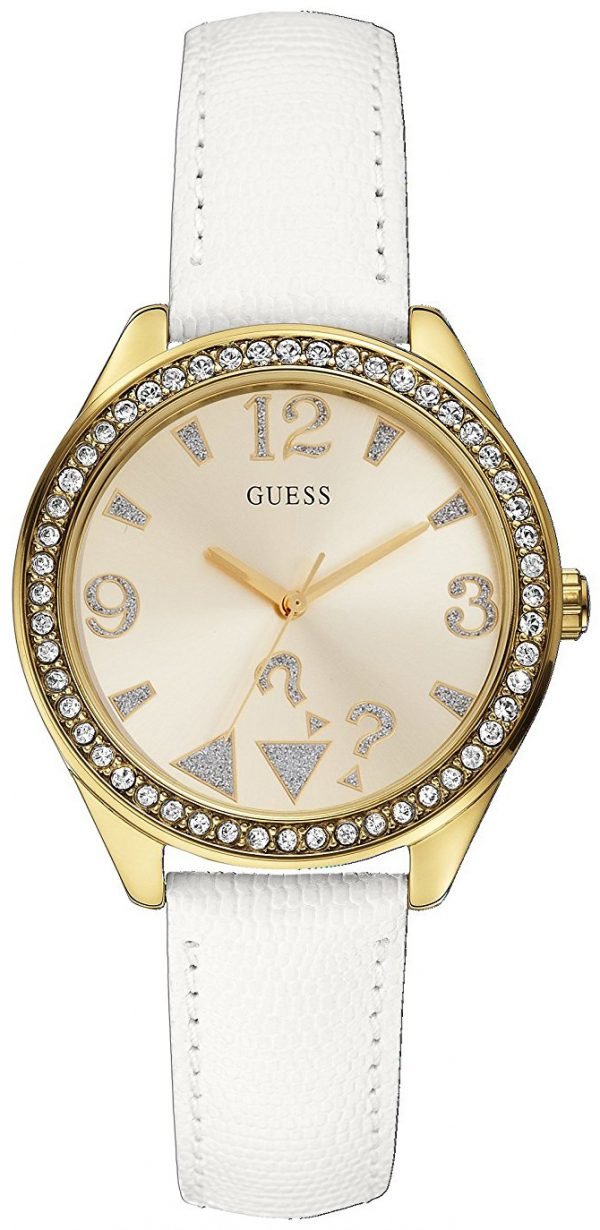 Guess Dress W0402l1 Kello Kerma / Nahka