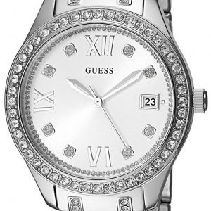 Guess Dress W0848l1 Kello Valkoinen / Teräs