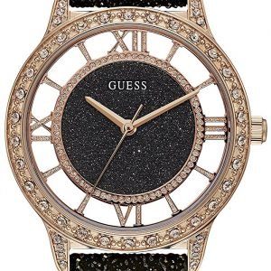 Guess Dress W1014l1 Kello Musta / Nahka