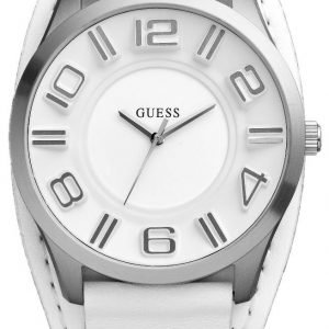 Guess Dress W12624g1 Kello Valkoinen / Nahka